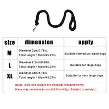 BJAYPET Medium/Large Dog Leash, 8-Strand Braided Pet Leash, Dog Leash, Outdoor Pet Supplies - Black - View 3