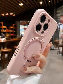 Magnetic Wireless Charging Soft Silicone Protective Case Compatible With IPhone 17 Air 17 16 15 14 13 12 11 Pro Max 16e - Pink - View 3