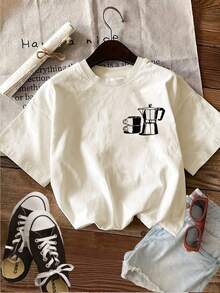 Women T-Shirts - [White] - View 10