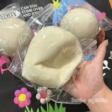 1个超大号软绵绵减压球，10厘米超大流体芝士球，巨型橡皮泥减压玩具，办公礼品 - 彩色 - 查看 8
