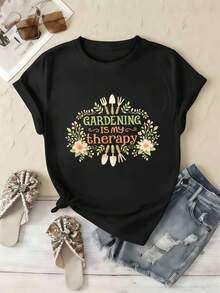 Women T-Shirts - Black - View 2