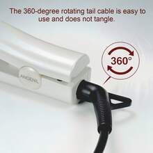 ANGENIL Professional Salon-Level Hair Styling Tool: 2-In-1 Straightener And Curler, Graphene-Coated Plates, 5 Temperature Settings, Fast Heating, Suitable For Outdoor Travel, Holiday Gift, Y2K Fashion - View 11