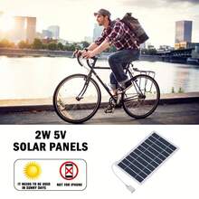 2W 5V Portable Solar Charger Panel, Suitable For Outdoor Travel And Camping, Power Bank, Phone Charger, Flashlight, Fan - View 8