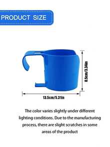 1pc Poolside Cup Holder, No Drilling Required Pool Accessory, Suitable For Securing Cans, Phones Etc, Fits Most In-Ground Pool Railings - Multicolor - View 5
