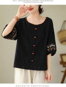 Women Tops - Black - View 5