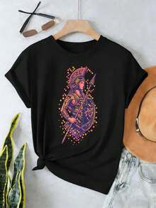Women T-Shirts - Black - View 2