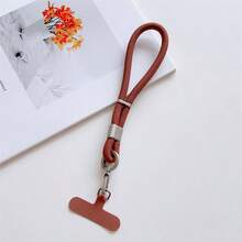 1pc Adjustable Braided Wrist Strap, Red Color Phone Lanyard, Versatile Carry Strap For Phone, Camera, Outdoor Use, Unisex - Multicolor - View 10