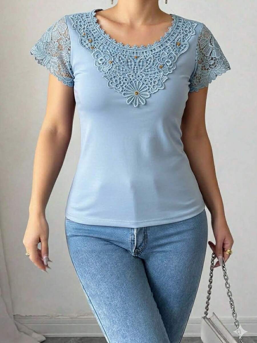 Women Blouses & Shirts - Azul Cielo - View 1