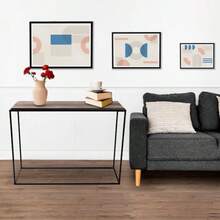 EKE Mesa De Apoyo Recibidor Rectangular 80x110cm Minimalista Moderna Vintage Resistente Bar Hogar Terraza Interiores Exteriores Madera - como en la imagen - Ver 8