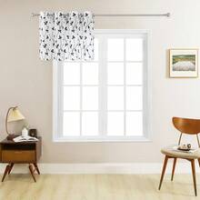1pc/2pcs Embroidered Sheer Curtain/Tree Branch Embroidered Textured Linen-Like Curtain/Top Metal Grommet Design Sheer Curtain/Indoor Lighting Balanced Filtering Transparent Curtain/Suitable For Living Room, Bedroom, Study, Kitchen, Home Decor, Farmhouse, Villa - Black - View 28