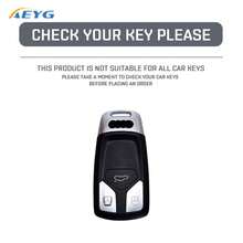 Funda de carcasa de llave de coche ABS para Audi A4 B9 A5 A6 8S 8W Q5 Q7 4m S4 S5 S7 TT TTS TFSI RS, accesorios protectores de llavero - Audi modelo B - Ver 6