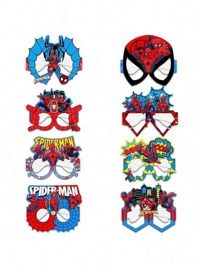 DOBBLE 8pcs/Set Themed Fun Glasses, Children's Party Props, Birthday Party Decorations, Random Styles
