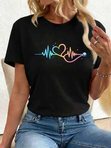 Women T-Shirts - Black - View 1