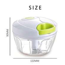 2pcs Set New 500ml Minimalist Manual Pull-Type Kitchen Vegetable Chopper/Shrimp Mincer + Stainless Steel Creative Spoon Kitchen Tool For Baby Food Making + Fishing Bait Machine - Multicolor - View 5