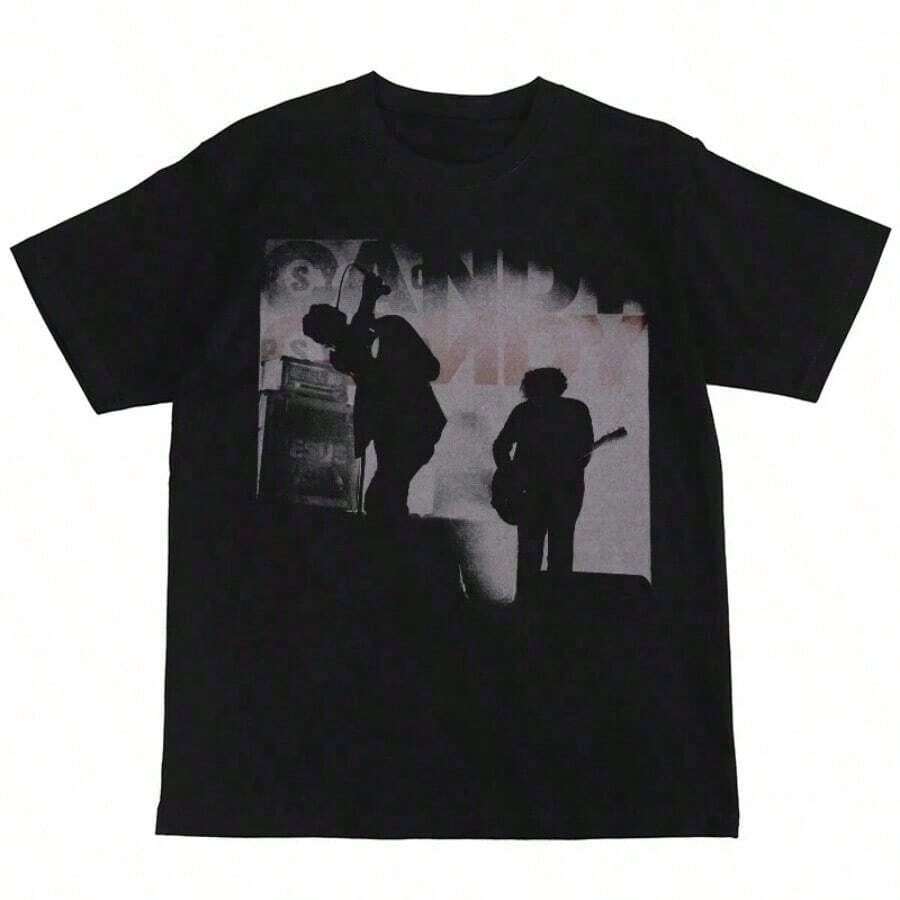 Baki Hanma T-Shirt Manga Graphic T Shirt Men Women Clothing Vintage Washed Tshirt Short Sleeve Oversized Cotton Casual Tee Topssummer Outfits For Womensummer Clothes Men - 黑色 6 - 查看 1