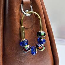 Chaîne de perles à verrou à vis en or, porte-clés de style minimaliste DIY, porte-clés de style gothique unisexe Y2K, convient pour les clés de voiture, les sacs à dos et la décoration de sacs - Multicolore - Voir 1