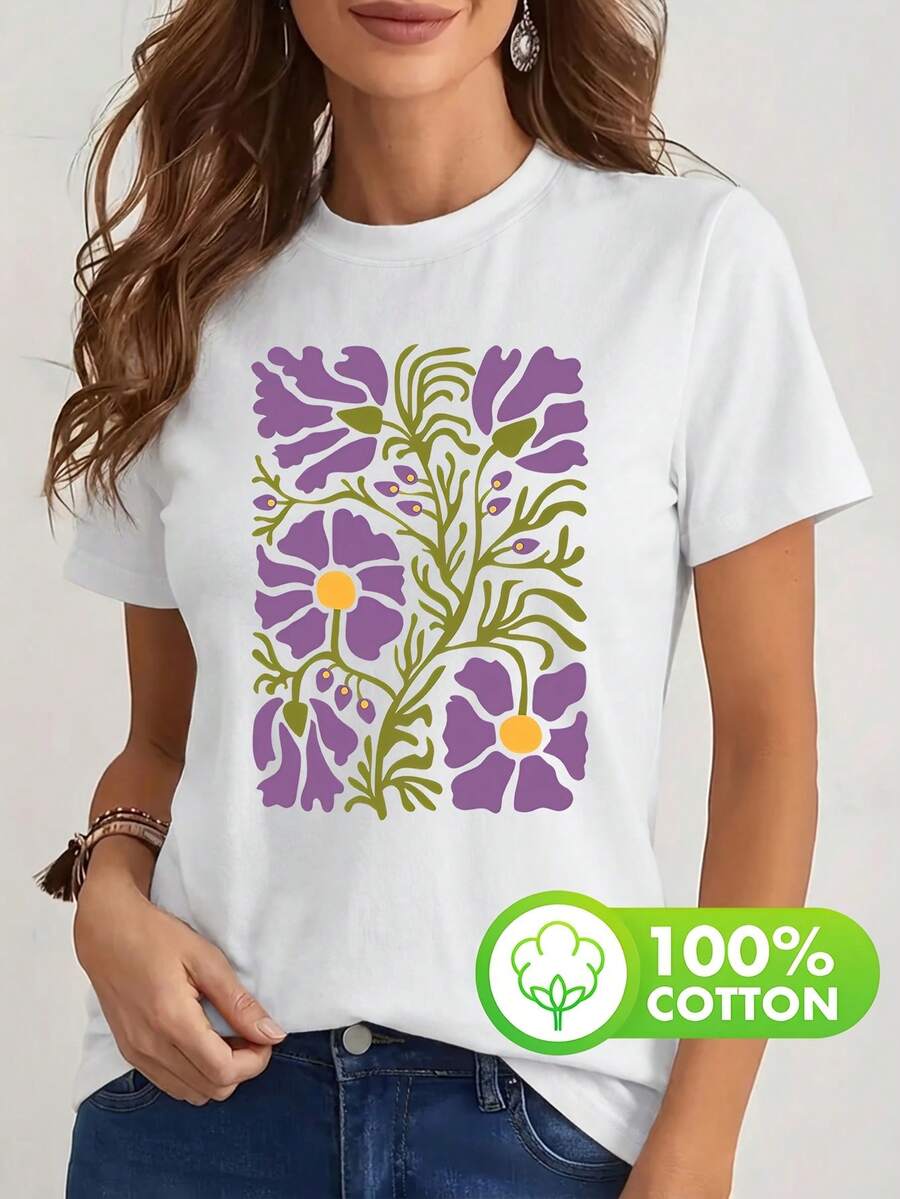 Women T-Shirts - [White] - View 1