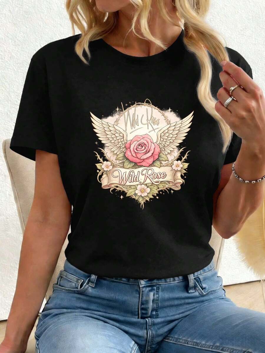 Women T-Shirts - Black - View 1