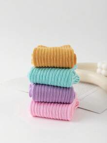 1/3/6 Pairs Unisex Casual Short Socks, White Color Sports Socks With Cute Patterns, Gift (Card Not Included) - Multicolor - View 3