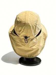 1 pieza Sombrero de ala ancha de unicolor unisex, sombrero de cubo para protección solar para excursionismo y camping al aire libre, primavera/verano/otoño - A - Ver 7