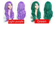 1 Tóc giả dài gợn sóng có mái, Tóc giả dài xoăn gợn sóng có mái, Tóc giả cosplay anime, Tóc giả công chúa, Tóc giả cosplay dài gợn sóng bằng sợi tổng hợp, Tóc giả sợi tổng hợp chịu nhiệt, Thích hợp cho anime, tiệc Halloween, lễ hội âm nhạc, Kích thước có thể điều chỉnh, Vừa vặn hoàn hảo, Phụ kiện tóc giả - Nhiều màu sắc - Xem 4