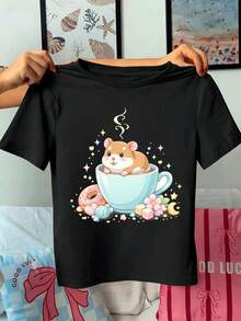 Women T-Shirts - Black - View 1