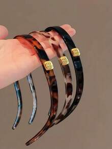 3pcs Women Leopard Print Non-Slip Headbands - Multicolor - View 1