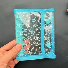 A7星形拉链活页夹、彩色透明活页夹、贴纸簿、贴纸簿、透明替换装、印台、糖果滴胶贴纸卡、照片收纳袋、相册、预算计划本、日记本、笔记本、办公用品、海报、明信片、偶像卡片、个人信息整理、办公用品 - 款式 - 查看 11
