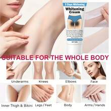 60克美白霜，蕴含维生素C和烟酰胺，针对暗沉不均肤色，提亮肤色，保湿滋润，男女皆宜，可用于腋下、关节、大腿等身体部位。 - 提亮霜 - 查看 9