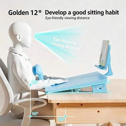 1pc Anti-Hunchback Near-Sighted Reading & Writing Desk, Posture Corrector, Reading Stand, Writing Board, Book Stand