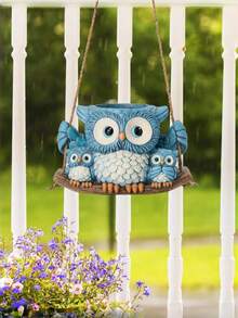 This Owl-Shaped Indoor Hanging Succulent Planter Is Both Cute And Compact, With A Drainage Hole At The Bottom. This Unique Resin Planter Is Suitable For Outdoor Planting, And Can Also Be Used To Grow String Of Pearls (Senecio Rowleyanus). It Is An Ideal Gift For Mom. - A - View 4