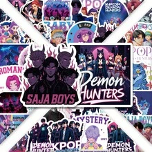 Dunkler Stil Hexe Mädchen Dekorationsaufkleber, ästhetische Anime Mädchen Aufkleber geeignet für Laptop, Tablet, Wasserflasche DIY Dekoration - Verschiedenfarbig - Übersicht 4