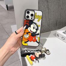This Disney Mickey Mouse Pattern Lanyard Phone Case Features A Strong Magnetic Closure And Full Coverage Of Acrylic And TPU Material. It's Shockproof, Lightweight, And Suitable For IPhone17/16/11/13/15/15 Plus/15 Pro/15 Pro Max/12/14 Pro Max/11 Pro Max/12 Pro/12 Pro Max/13. It's A Popular Birthday Gift, Business Gift, Durable, Stain-Resistant, And Fingerprint-Resistant New Phone Case For Men And Women. It Also Includes A Mickey Mouse Phone Case And Mickey Mouse Doll Bracelet. Compatible With SamsungGalaxy S20, S21, S22, S23, And S24 Series. It's The Perfect Gift For Friends And Family. This Stylish Phone Case Is Fun, Lightweight, And Durable. IPhone17 Pro Max Phone Case, Minnie Phone Case. - Trong sáng - Xem 5