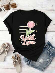 Women T-Shirts - Black - View 2