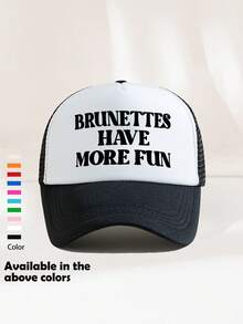 1pc Unisex Letter Print "DONJULIO" Decorative Vintage Distressed Baseball Cap, Trucker Hat, Suitable For Outdoor, Travel, Hiking, Beach, Vacation - Style L - View 18