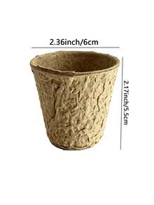 20个/10个/5个/1个纸浆育苗盆，小型圆形育苗杯，种子发芽植物育苗盘，适用于香草、多肉植物、花卉和蔬菜幼苗，易于使用的园艺工具 - K - 查看 11