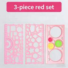 Multifunctional Ruler For Primary School Students, Geometry Ruler, Drawing Ruler, Painting Set, Versatile Magic Ruler Birthday Gift, Christmas Gift, Reward Gift - Multicolor - View 11