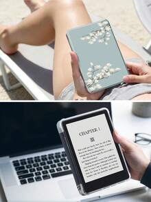 Ayotu 白色玉兰花图案平板电脑保护套,兼容 iPad Air 8 (M4) 2026 (11/13 英寸)、Air 11 英寸 M3 2025 / M2 2024、Air 第五代 2022、(A16) 11 英寸第十一代 2025,兼容三星 Galaxy Tab、Kindle Paperwhite 第十二代 2024,透明背壳,时尚图案保护套,具备自动休眠和唤醒功能,气囊保护,适合作为礼物和办公用品。 - 彩色 - 查看 10