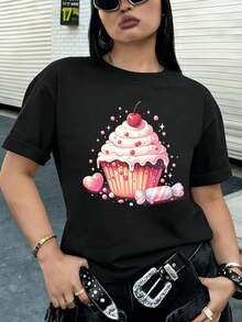 Women T-Shirts - Black - View 2