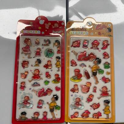 3D立体贴纸（1张），水晶环氧树脂装饰贴纸，适用于装饰手机、笔记本电脑、杯子等，创意贴纸艺术