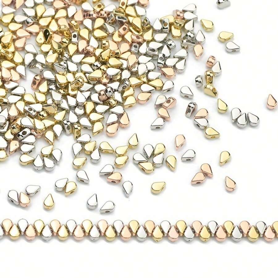 200/400 hạt nhựa CCB hình giọt nước, hạt rời dùng làm trang sức, vòng tay DIY, dây chuyền, đồ thủ công đan tay, vật tư kinh doanh nhỏ. - Nhiều màu - Xem 1