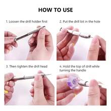 11pcs 0.8-3.0mm Mini Hand Drill Tool Set, Woodworking Drilling Tools, Manual Rotary Drill, Includes Mini Twist Drill Bits - Manual Drill, Suitable For Jewelry, Crafts, Woodwork, Plastic, Shell, Resin And Model Making, No Power Required - Hand Drill Tool Set - View 5