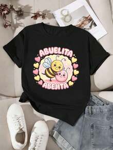 Women T-Shirts - Black - View 2
