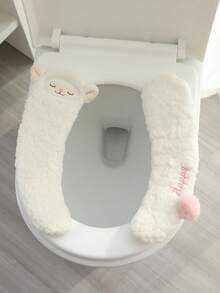 1 tấm lót bồn cầu hình cừu mềm mại màu trắng, dùng cho cả nam và nữ. - Nhiều màu - Xem 13