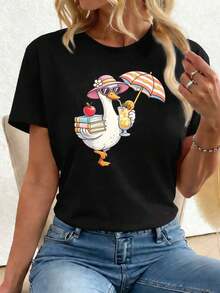 Women T-Shirts - Black - View 1
