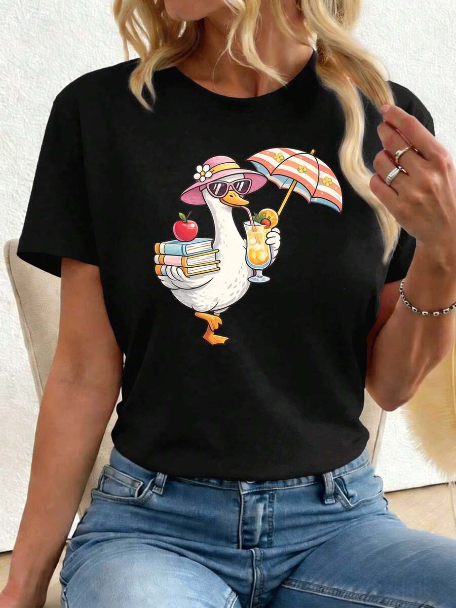 Women T-Shirts - Black - View 1