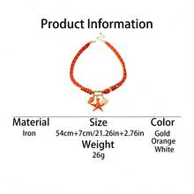 1pc Fashionable & Elegant Bohemian Style Ocean Life Jewelry Accessory Necklace, Suitable For Daily Wear, Festivals, Parties And Beach Vacation - Necklace - View 3