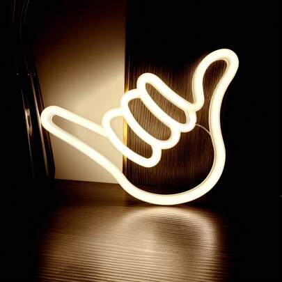 1 đèn neon hình cử chỉ 666, đèn LED hình ngón tay trang trí nhà cửa hoặc để bàn, kích thước 26.5cm x 21x2cm/10.4x8.26x0.78in, đèn LED trang trí dùng pin hoặc USB, thích hợp cho ký túc xá, phòng ngủ, phòng khách, đám cưới, tiệc tùng, sinh nhật, quán bar, cầu hôn, phòng chơi game, Ngày lễ tình nhân, Ngày thiếu nhi, Ngày của Mẹ, Giáng sinh và các ngày lễ khác.