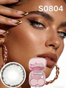 BROWN Eye Makeup Eye Tools, Portable Travel Accessories , Halloween-Themed Items, Can Be Worn Daily, Suitable For Parties And Festive Occasions, Suitable As Birthday And Holiday Gifts, Change Eye Color, Enhance Personal Charm - Nhiều màu - Xem 12