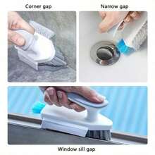 A Three Sided Floor Brush For Bathroom And Toilet Cleaning - A Scraping And Groove Brush With Three Sided Bristles - Bathroom Supplies And Cleaning Tools - 地板刷 - 查看 3